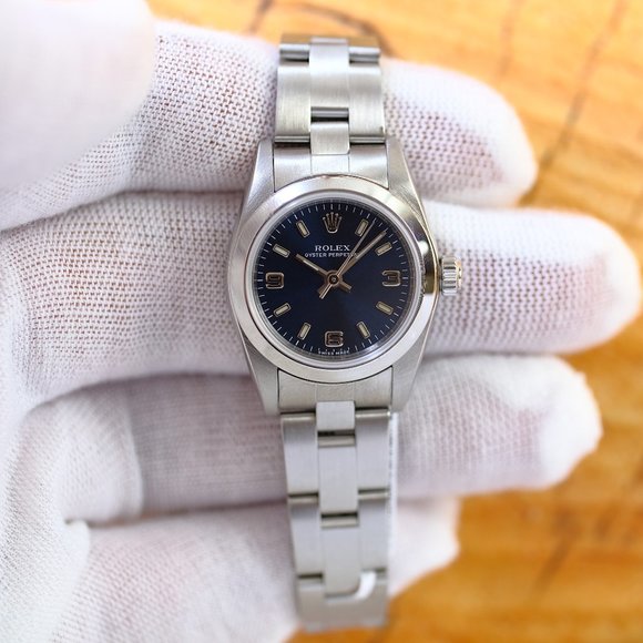 Rolex Oyster Perpetual 24mm Blue Arabic Dial - Picture 5 of 7
